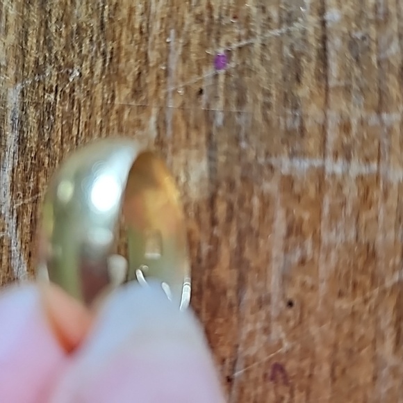 18k / 750 karat yellow solid gold wedding band ring - Picture 7 of 7